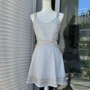 Parker White Leather Rune Dress 👗